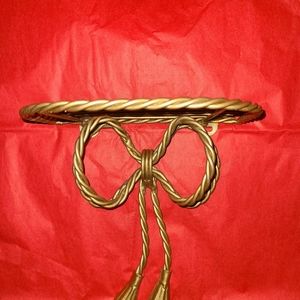 Vintage home interior rope wall shelf